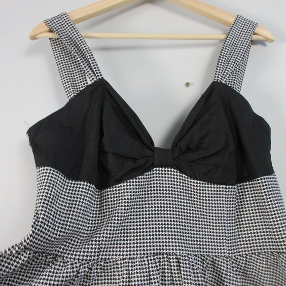 Lindy Bop Houndstooth Dress Bolero Set 14 Black Classic Retro Racabilly Pin 748 - Picture 11 of 16